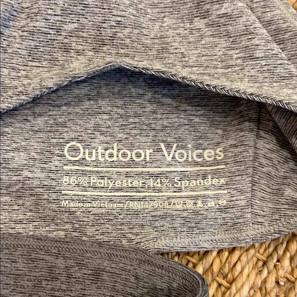 Outdoor Voices Gray Colorblock Sports Bra - Picture 6 of 7
